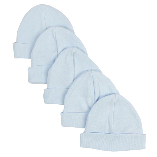 Blue Baby Cap (pack Of 5)idx BLT031-BLUE-5