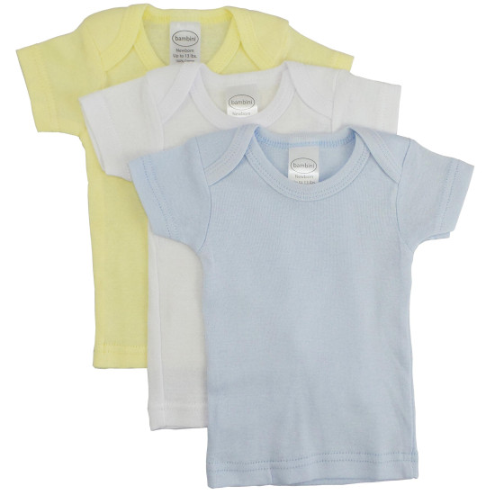 Boys Pastel Variety Short Sleeve Lap T-shirts - 3 Packidx BLT056