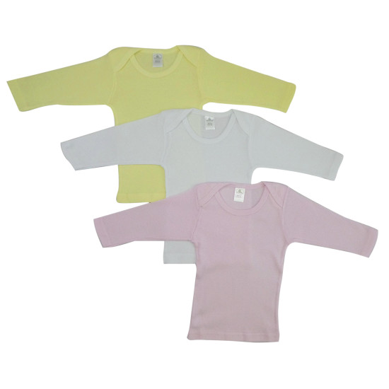 Girls Pastel Variety Long Sleeve Lap T-shirtsidx BLT052