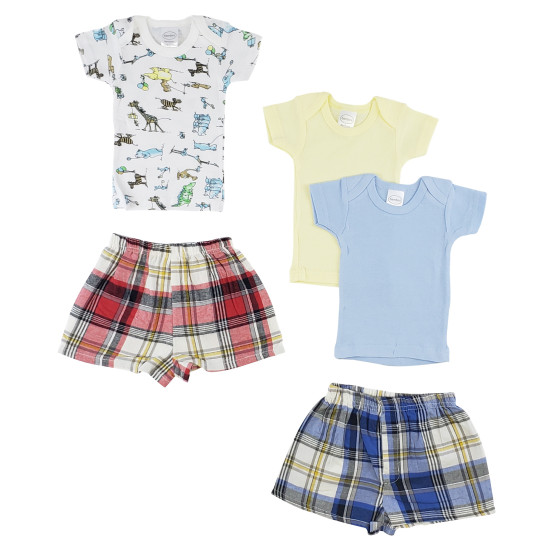 Infant Girls T-shirts And Boxer Shortsidx BLTCS 0220NB