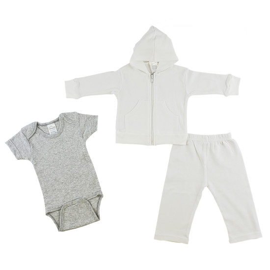 Infant Sweatshirt, Onezie And Pants - 3 Pc Setidx BLTCS 0225NB