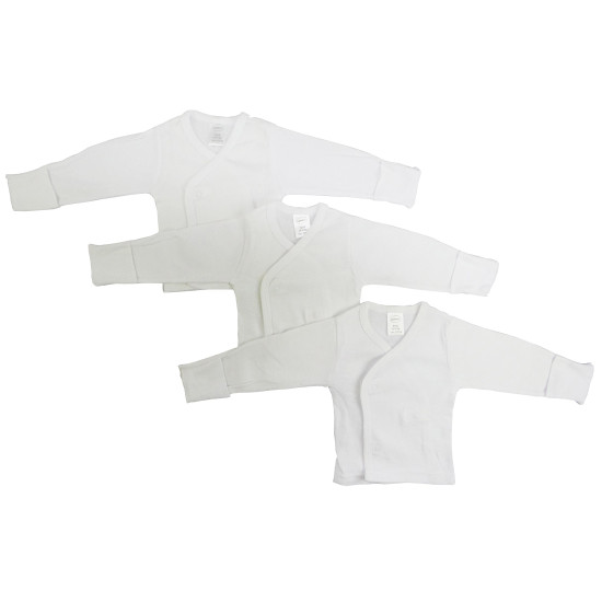 Long Sleeve Side Snap With Mittens - 3 Packidx BLT071
