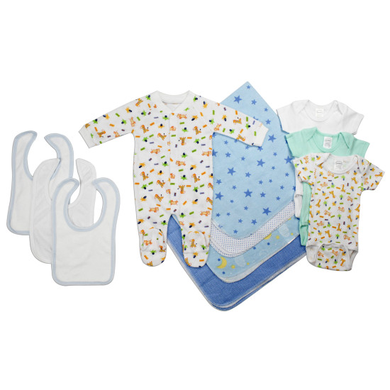 Newborn Baby Boy 11 Pc  Baby Shower Gift Setidx BLTLS 0022