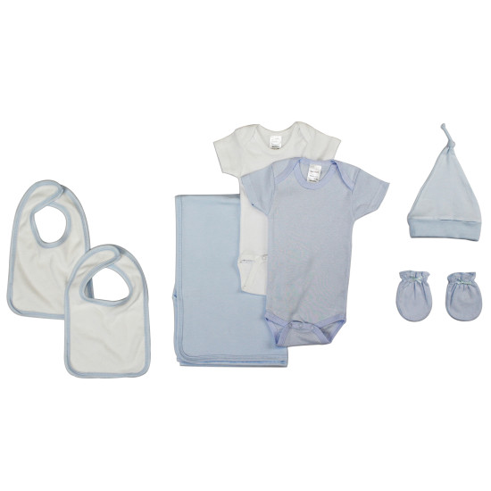 Newborn Baby Boy 7 Pc  Baby Shower Gift Setidx BLTLS 0002