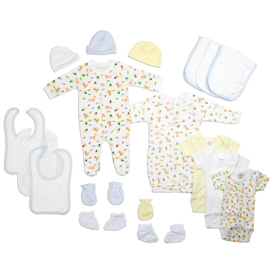 Newborn Baby Boys 18 Pc  Baby Shower Gift Setidx BLTLS 0111