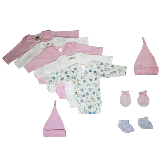 Newborn Baby Girl 9 Pc  Baby Shower Gift Setidx BLTLS 0061