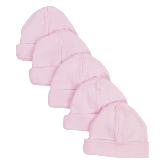 Pink Baby Cap (pack Of 5)idx BLT031-PINK-5