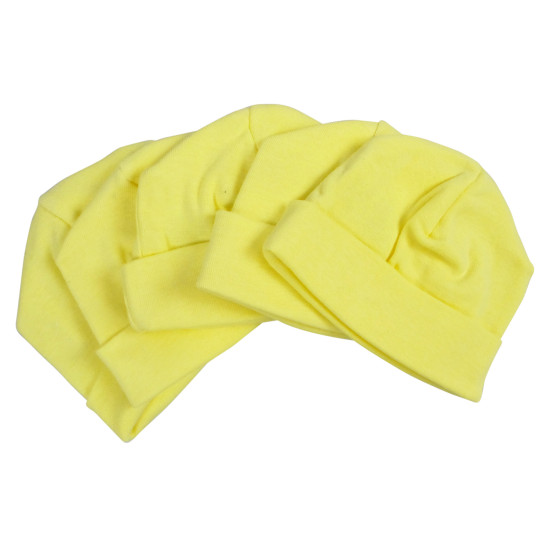 Yellow Baby Cap (pack Of 5)idx BLT031-YELLOW-5